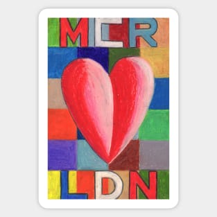 One Love MCR-LDN Sticker